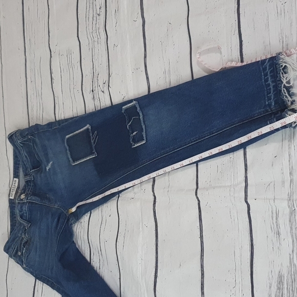 Derek Lam 10 Crosby Denim Mila Patchwork Girlfriend Jeans Size 25 - Picture 11 of 11